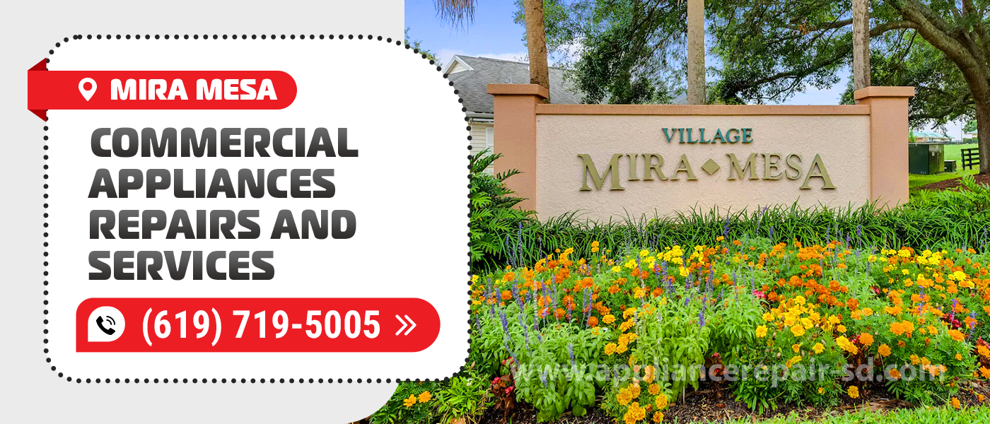 mira mesa commercial appliances repair service